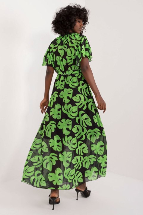 Sukienka Model DHJ-SK-15986.67 Black/Green - Italy Moda Sukienka Model DHJ-SK-15986.67 Black/Green - Italy Moda