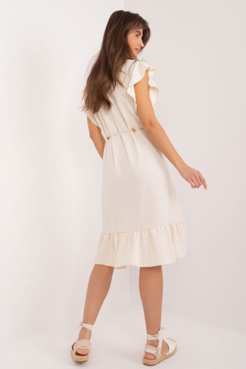 Sukienka Model DHJ-SK-8921.21 Light Beige - Italy Moda Sukienka Model DHJ-SK-8921.21 Light Beige - Italy Moda