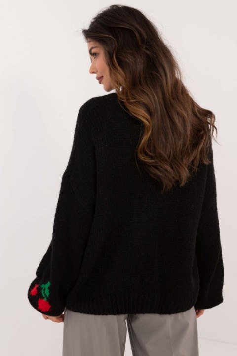 Sweter Damski Model MI-SW-2910.62 Black - Italy Moda Sweter Damski Model MI-SW-2910.62 Black - Italy Moda