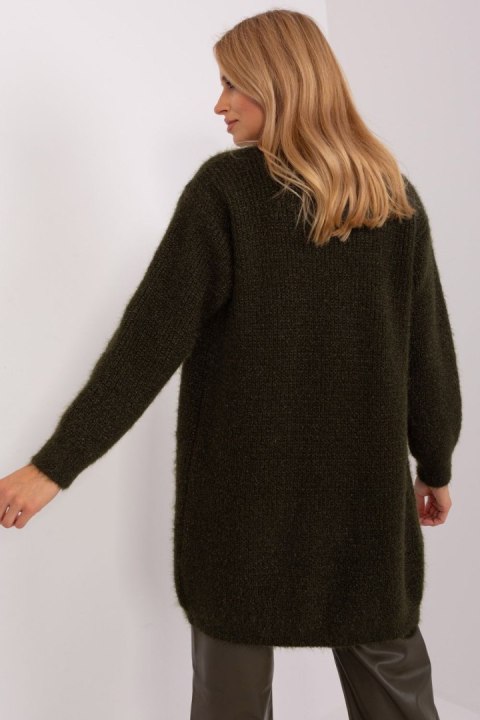 Sweter Kardigan Model DHJ-SW-1009.09P Dark Khaki - Italy Moda Sweter Kardigan Model DHJ-SW-1009.09P Dark Khaki - Italy Moda
