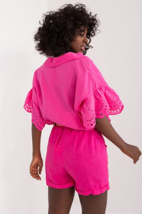 Szorty Damskie Model DHJ-SN-2598.28X Fuksja - Italy Moda Szorty Damskie Model DHJ-SN-2598.28X Fuksja - Italy Moda