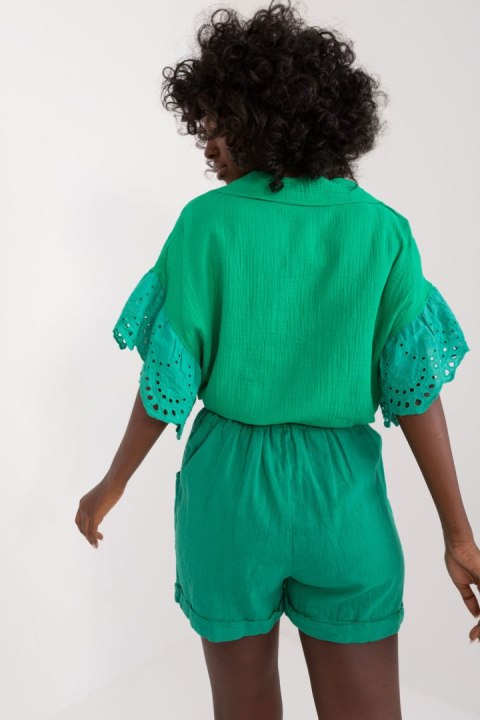 Szorty Damskie Model DHJ-SN-2598.29X Green - Italy Moda Szorty Damskie Model DHJ-SN-2598.29X Green - Italy Moda