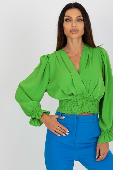 Bluzka Model DHJ-BZ-13866.92P Light Green - Italy Moda Bluzka Model DHJ-BZ-13866.92P Light Green - Italy Moda
