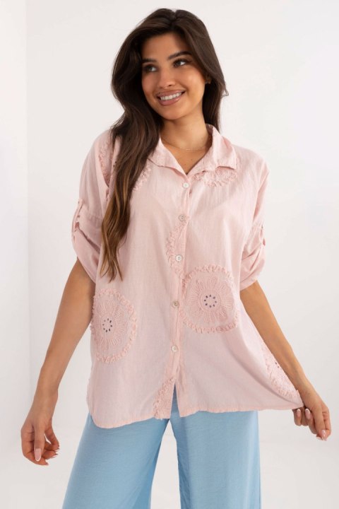 Koszula Damska Model DHJ-KS-11665.73 Light Pink - Italy Moda Koszula Damska Model DHJ-KS-11665.73 Light Pink - Italy Moda