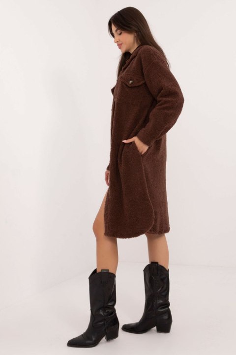 Koszula Damska Model DHJ-KS-19806.12X Brown - Italy Moda Koszula Damska Model DHJ-KS-19806.12X Brown - Italy Moda