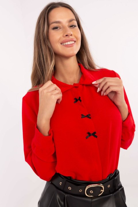 Koszula Damska Model MI-KS-91540.59P Red - Italy Moda Koszula Damska Model MI-KS-91540.59P Red - Italy Moda