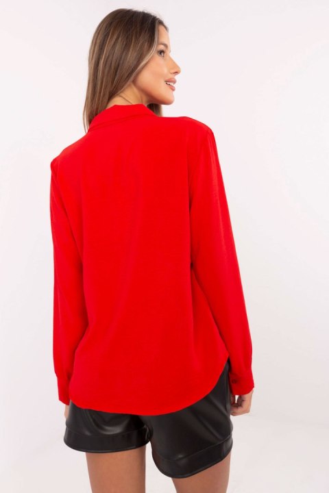 Koszula Damska Model MI-KS-91540.59P Red - Italy Moda Koszula Damska Model MI-KS-91540.59P Red - Italy Moda