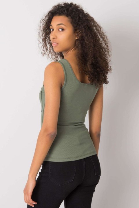 Koszulka Top MOdel DHJ-TP-13287.36P Khaki - Italy Moda Koszulka Top MOdel DHJ-TP-13287.36P Khaki - Italy Moda