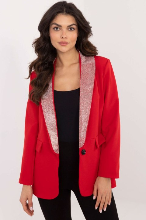 Marynarka Model DHJ-MA-19926.85P Red - Italy Moda Marynarka Model DHJ-MA-19926.85P Red - Italy Moda