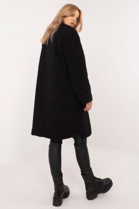 Płaszcz Damski Model DHJ-PL-19991.83P Black - Italy Moda Płaszcz Damski Model DHJ-PL-19991.83P Black - Italy Moda