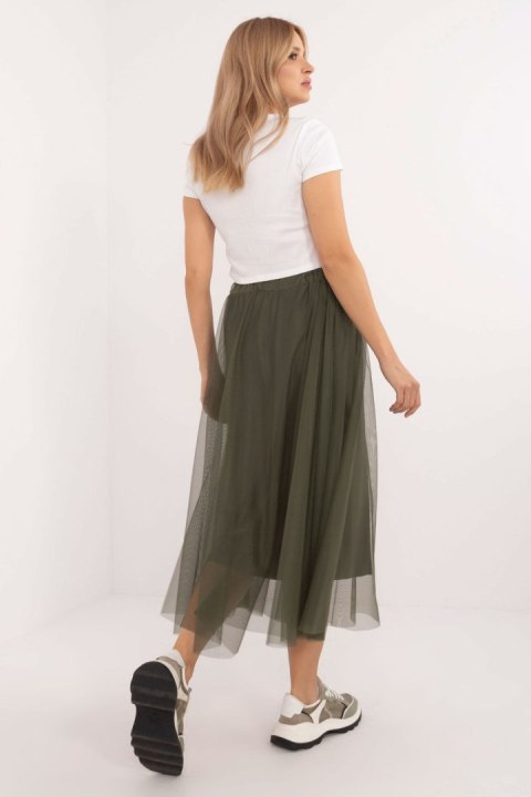 Spódnica Model DHJ-SD-19568.13X Khaki - Italy Moda Spódnica Model DHJ-SD-19568.13X Khaki - Italy Moda