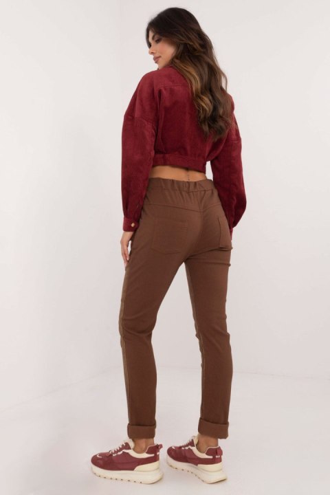 Spodnie Damskie Model DHJ-SP-21258.32 Brown - Italy Moda Spodnie Damskie Model DHJ-SP-21258.32 Brown - Italy Moda