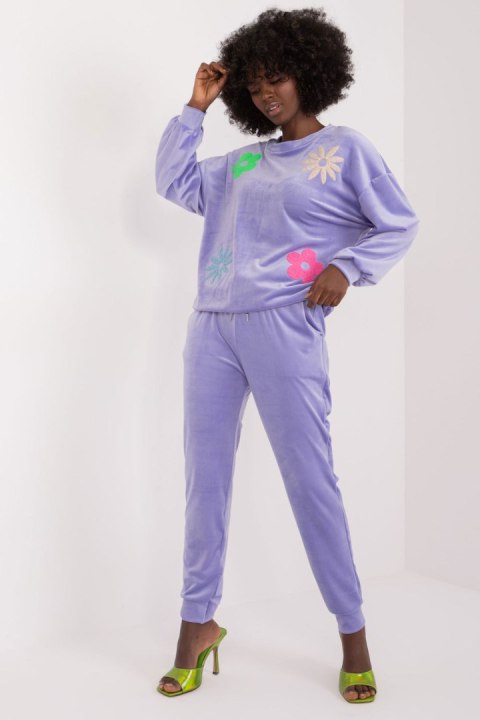 Spodnie Komplet Model DHJ-KMPL-8655.05 Light Violet - Italy Moda Spodnie Komplet Model DHJ-KMPL-8655.05 Light Violet - Italy Moda