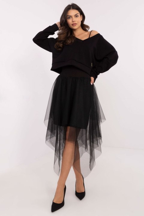 Sukienka Komplet Model MI-KMPL-M5359.79P Black - Italy Moda Sukienka Komplet Model MI-KMPL-M5359.79P Black - Italy Moda