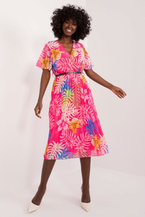 Sukienka Model DHJ-SK-13162-3.90 Dark Pink - Italy Moda Sukienka Model DHJ-SK-13162-3.90 Dark Pink - Italy Moda