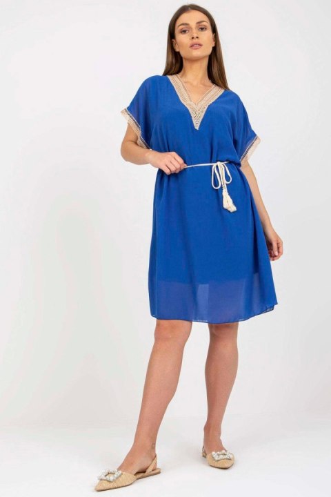 Sukienka Model DHJ-SK-1508.12 Dark Blue - Italy Moda Sukienka Model DHJ-SK-1508.12 Dark Blue - Italy Moda
