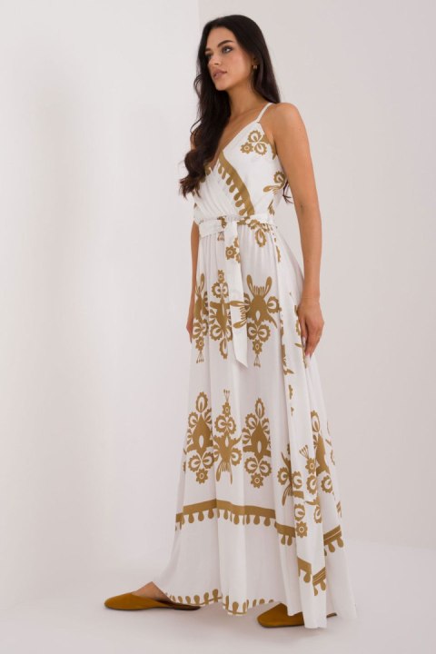 Sukienka Model DHJ-SK-16201.84 Camel - Italy Moda Sukienka Model DHJ-SK-16201.84 Camel - Italy Moda