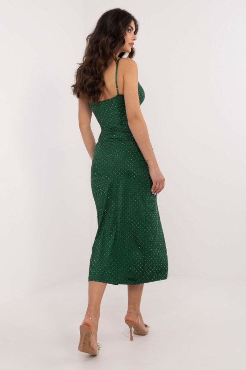 Sukienka Model DHJ-SK-17561.93P Dark Green - Italy Moda Sukienka Model DHJ-SK-17561.93P Dark Green - Italy Moda