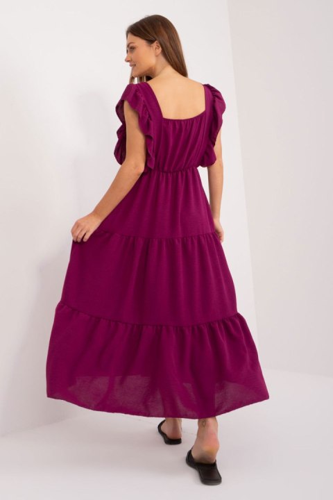 Sukienka Model DHJ-SK-8352.04 Dark Violet - Italy Moda Sukienka Model DHJ-SK-8352.04 Dark Violet - Italy Moda