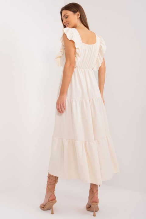 Sukienka Model DHJ-SK-8352.04 Light Beige - Italy Moda Sukienka Model DHJ-SK-8352.04 Light Beige - Italy Moda