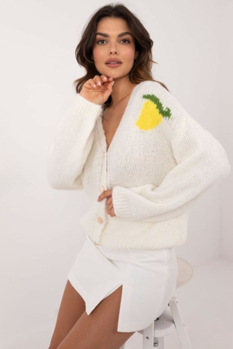 Sweter Damski Model MI-SW-2108.92 Ecru - Italy Moda Sweter Damski Model MI-SW-2108.92 Ecru - Italy Moda