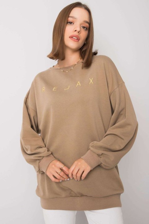 Bluza Damska Model EM-BL-536/2.04 Dark Beige - Ex Moda Bluza Damska Model EM-BL-536/2.04 Dark Beige - Ex Moda