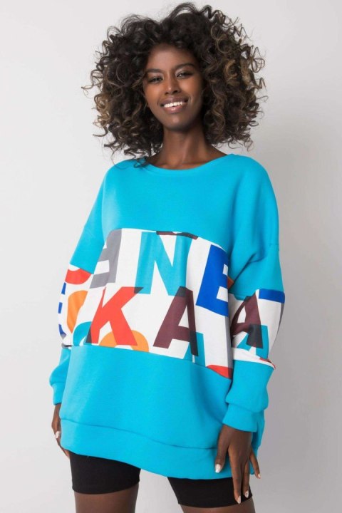 Bluza Damska Model EM-BL-627.91 Blue - Ex Moda Bluza Damska Model EM-BL-627.91 Blue - Ex Moda