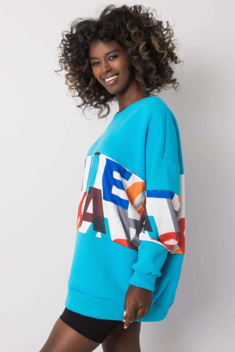 Bluza Damska Model EM-BL-627.91 Blue - Ex Moda Bluza Damska Model EM-BL-627.91 Blue - Ex Moda