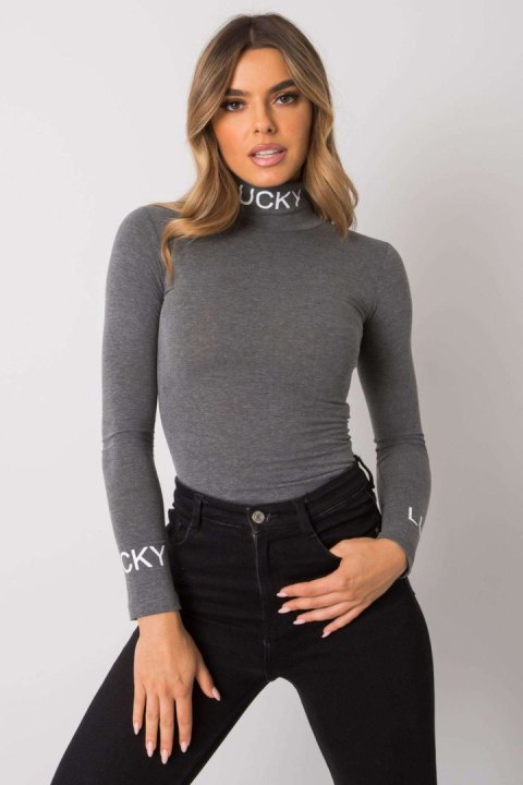 Bluzka Model EM-BZ-607.20 Dark Grey - Ex Moda Bluzka Model EM-BZ-607.20 Dark Grey - Ex Moda