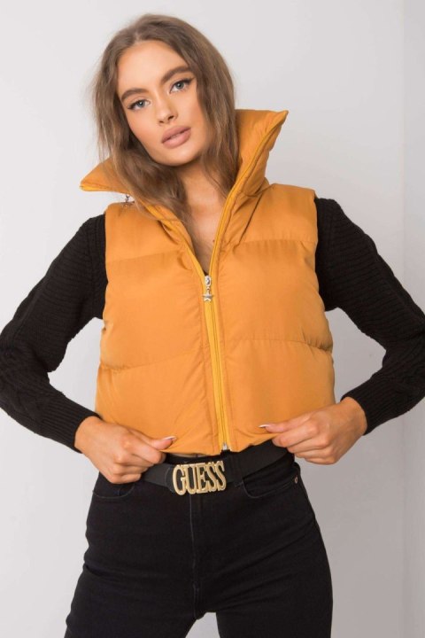 Kamizelka Model EM-KZ-898.30 Dark Yellow - Ex Moda Kamizelka Model EM-KZ-898.30 Dark Yellow - Ex Moda