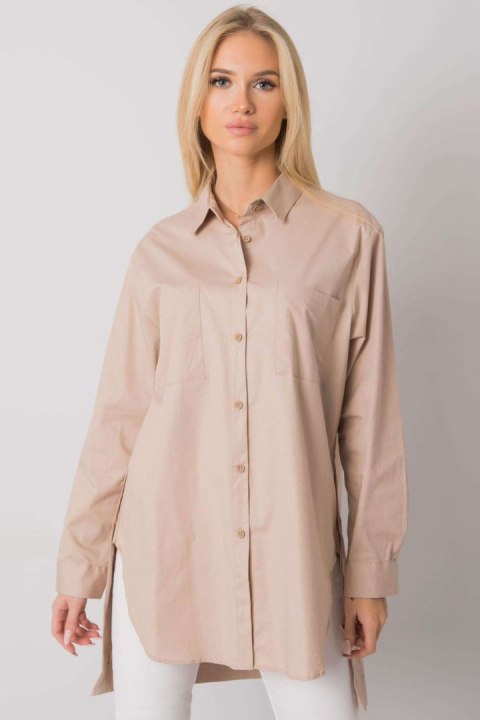 Koszula Damska Model EM-KS-001.46 Beige - Ex Moda Koszula Damska Model EM-KS-001.46 Beige - Ex Moda
