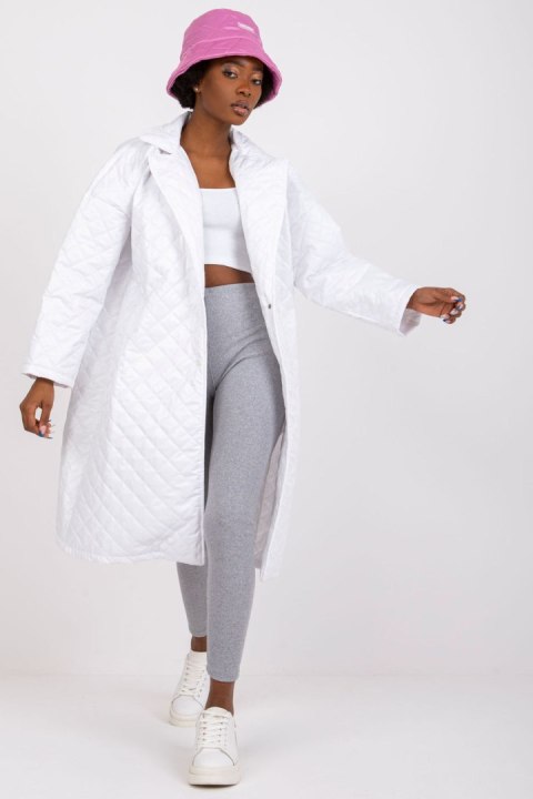 Płaszcz Damski Model EM-PL-655.91 White - Ex Moda Płaszcz Damski Model EM-PL-655.91 White - Ex Moda
