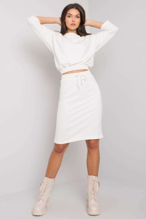 Spódnica Komplet Model EM-KMPL-621.21P White - Ex Moda Spódnica Komplet Model EM-KMPL-621.21P White - Ex Moda