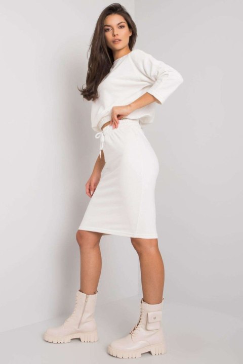Spódnica Komplet Model EM-KMPL-621.21P White - Ex Moda Spódnica Komplet Model EM-KMPL-621.21P White - Ex Moda