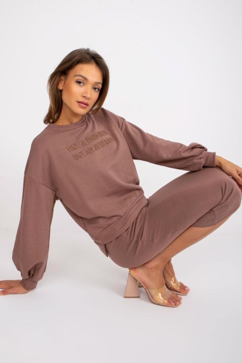 Spódnica Komplet Model EM-KMPL-648.71 Light Brown - Ex Moda Spódnica Komplet Model EM-KMPL-648.71 Light Brown - Ex Moda