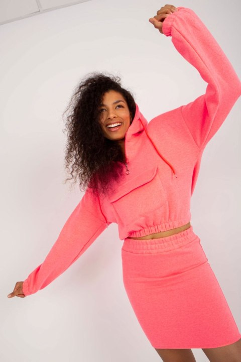 Spódnica Komplet Model EM-KMPL-705.25 Fluo Pink - Ex Moda Spódnica Komplet Model EM-KMPL-705.25 Fluo Pink - Ex Moda