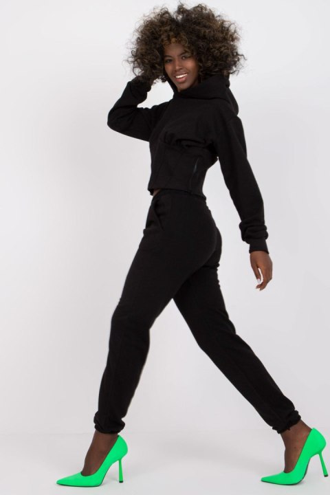 Spodnie Komplet Model EM-KMPL-378.04 Black - Ex Moda Spodnie Komplet Model EM-KMPL-378.04 Black - Ex Moda