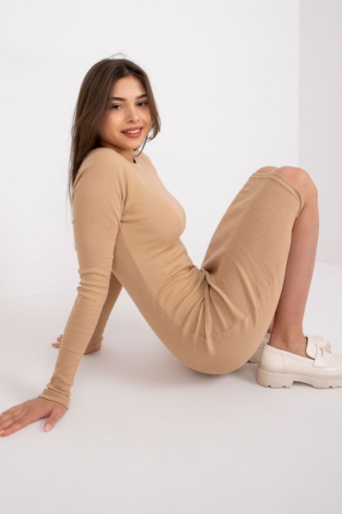 Sukienka Model EM-SK-691.52P Camel - Ex Moda Sukienka Model EM-SK-691.52P Camel - Ex Moda