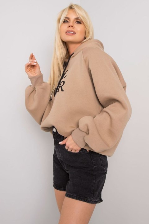 Bluza Damska Model EM-BL-651/3.39X Dark Beige - Ex Moda Bluza Damska Model EM-BL-651/3.39X Dark Beige - Ex Moda