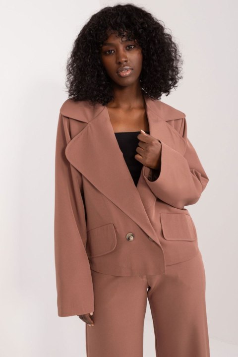 Marynarka Model LK-MA-509578.20 Brown - Lakerta Marynarka Model LK-MA-509578.20 Brown - Lakerta