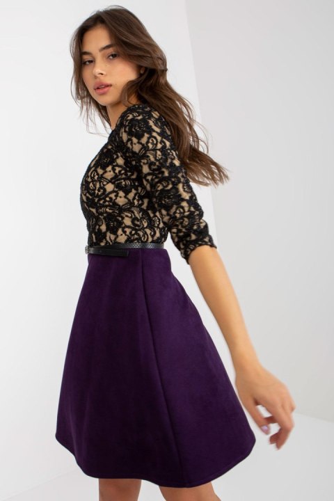 Sukienka Model LK-SK-506582.04P Dark Violet - Lakerta Sukienka Model LK-SK-506582.04P Dark Violet - Lakerta