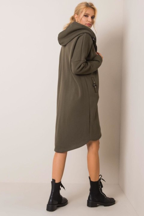 Bluza Damska Model RV-BL-4858-1.99P Khaki - Rue Paris Bluza Damska Model RV-BL-4858-1.99P Khaki - Rue Paris