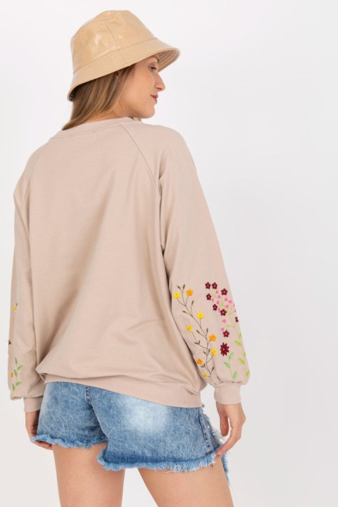 Bluza Damska Model RV-BL-8061.97 Beige - Rue Paris Bluza Damska Model RV-BL-8061.97 Beige - Rue Paris