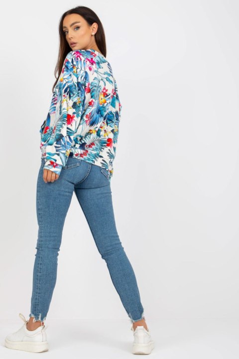 Bluza Damska Model RV-BL-8124.51 Ecru - Rue Paris Bluza Damska Model RV-BL-8124.51 Ecru - Rue Paris