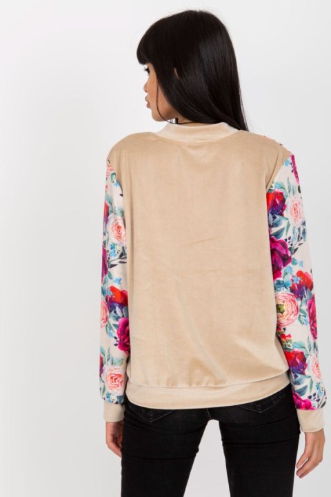 Bluza Damska Model RV-BL-8235.38 Beige - Rue Paris Bluza Damska Model RV-BL-8235.38 Beige - Rue Paris