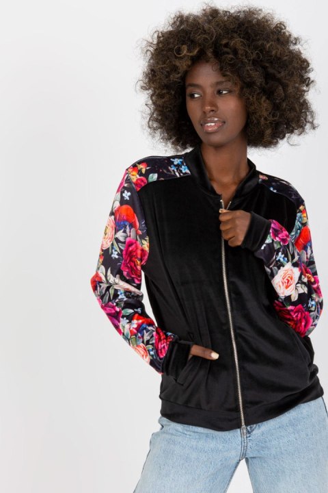Bluza Damska Model RV-BL-8235.38 Black - Rue Paris Bluza Damska Model RV-BL-8235.38 Black - Rue Paris