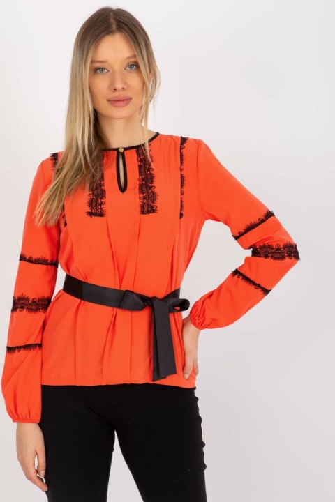 Bluzka Model LK-BZ-506122.35X Orange - Lakerta Bluzka Model LK-BZ-506122.35X Orange - Lakerta