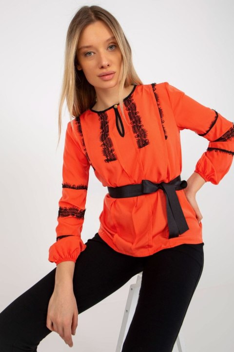 Bluzka Model LK-BZ-506122.35X Orange - Lakerta Bluzka Model LK-BZ-506122.35X Orange - Lakerta