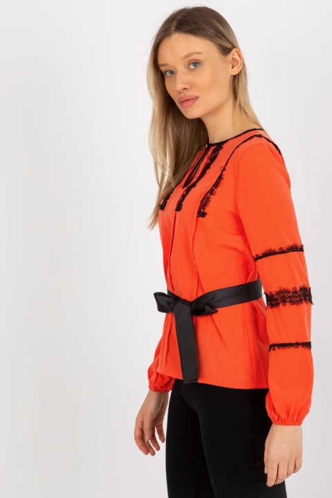 Bluzka Model LK-BZ-506122.35X Orange - Lakerta Bluzka Model LK-BZ-506122.35X Orange - Lakerta