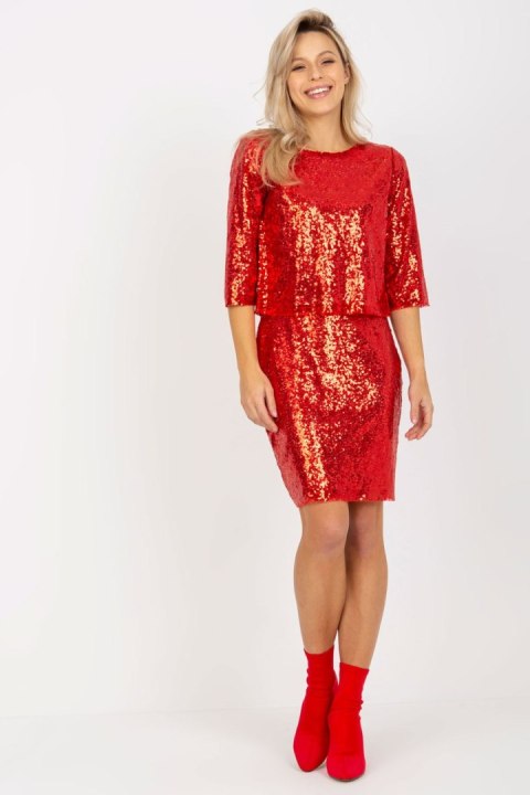 Spódnica Model LK-SD-507260.46 Red - Lakerta Spódnica Model LK-SD-507260.46 Red - Lakerta
